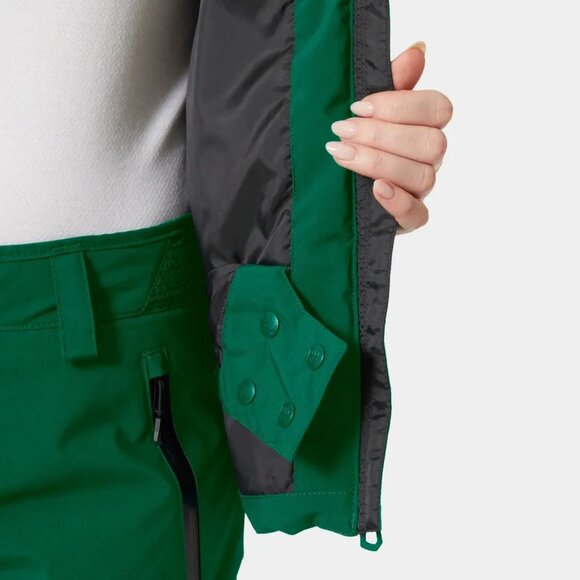 Helly Hansen Women's Snowplay Lightweight Ski Jacket Emerald - Picture 15 of 16